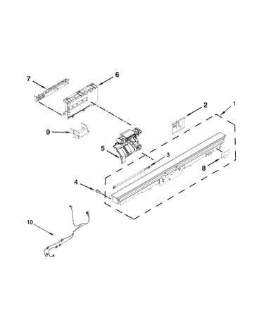 Control panel and latch parts