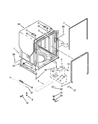 Tub and frame parts
