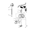 Whirlpool BLB14DRANA4 pump, washarm and motor parts diagram