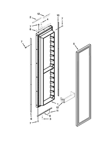 Freezer door parts