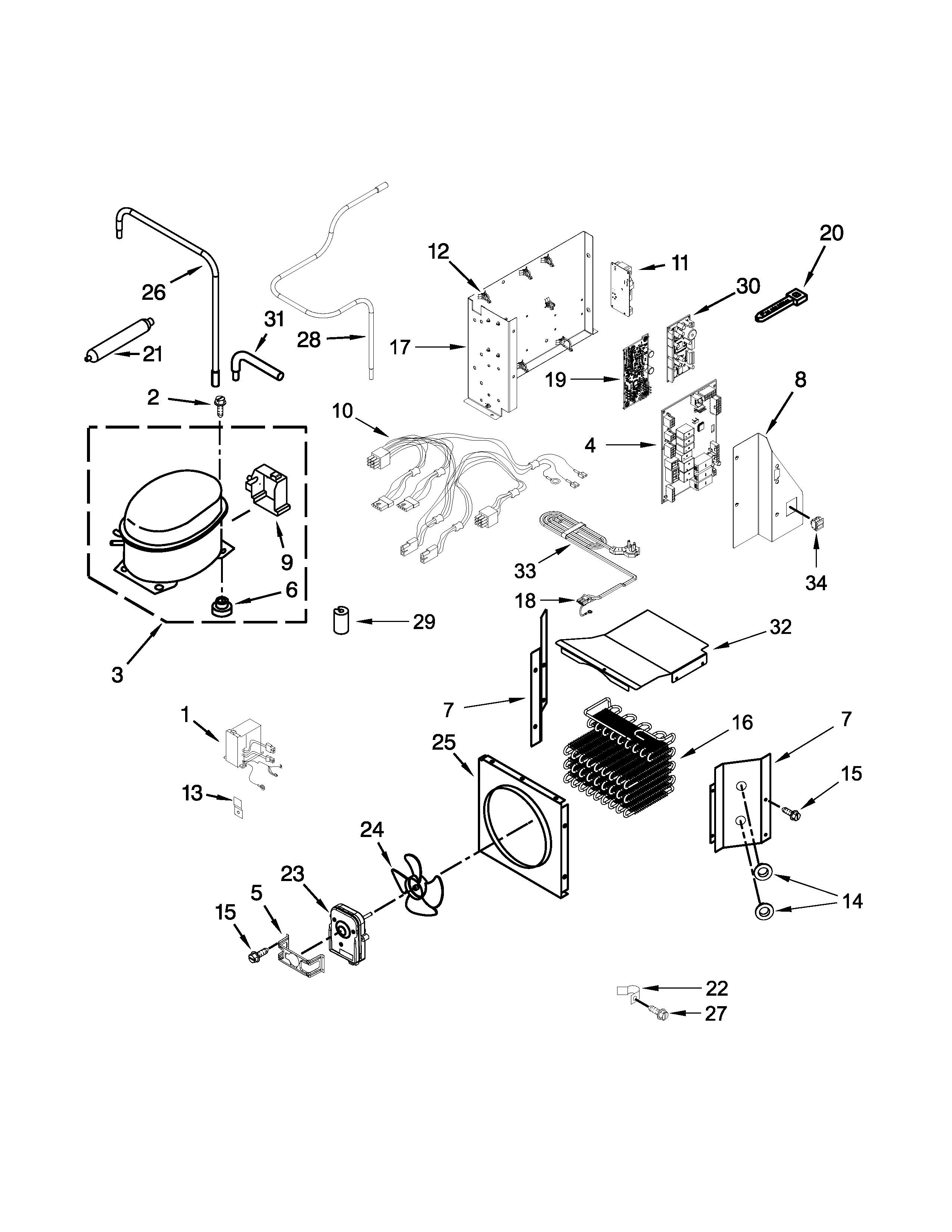 Upper unit parts