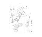 KitchenAid 4KV25H0XQG5 case, gearing and planetary parts diagram