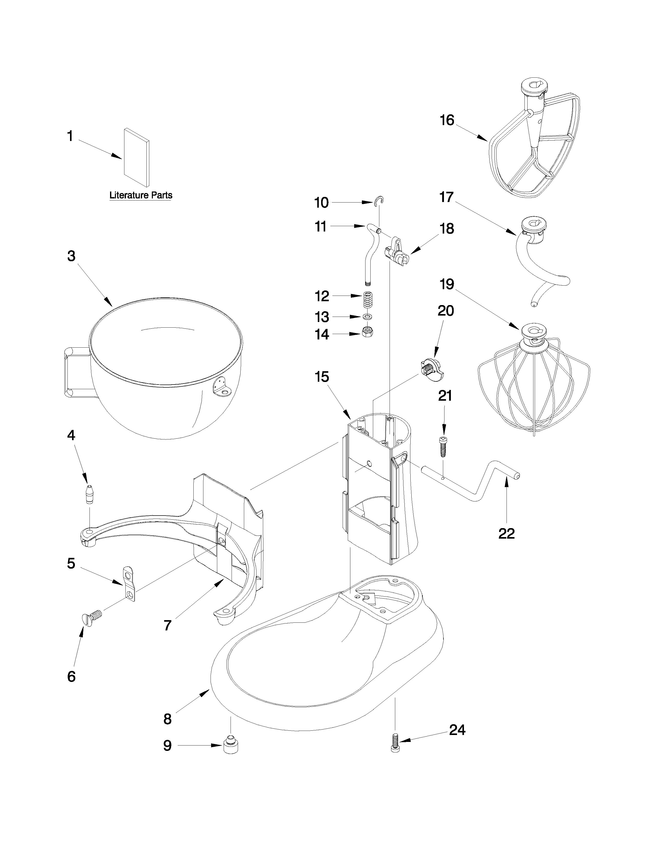 BASE AND PEDESTAL UNIT PARTS