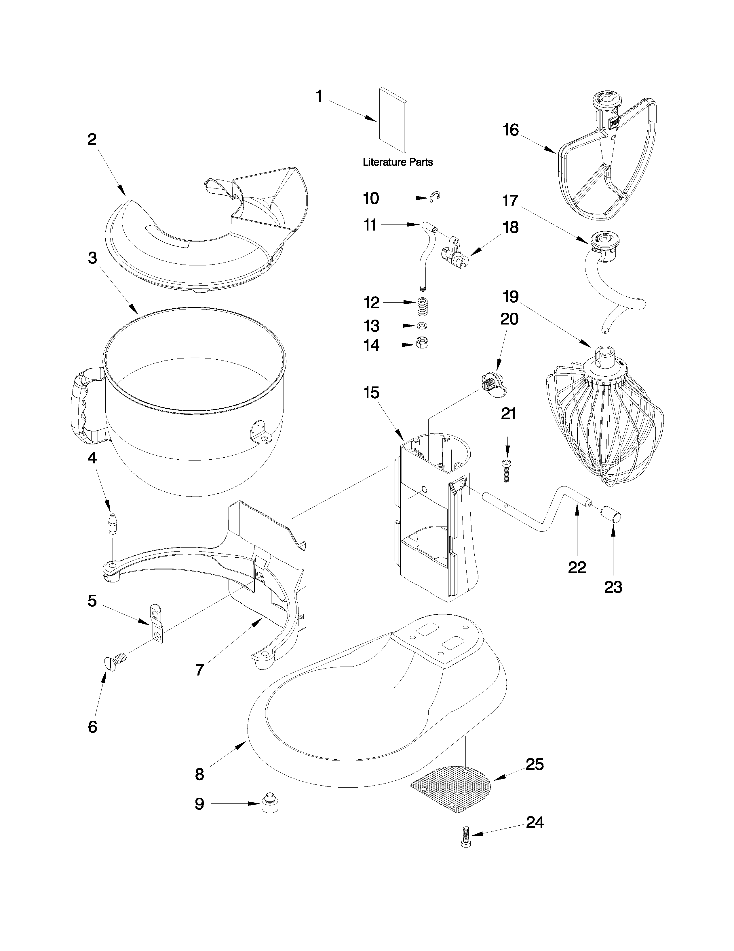 BASE AND PEDESTAL UNIT PARTS