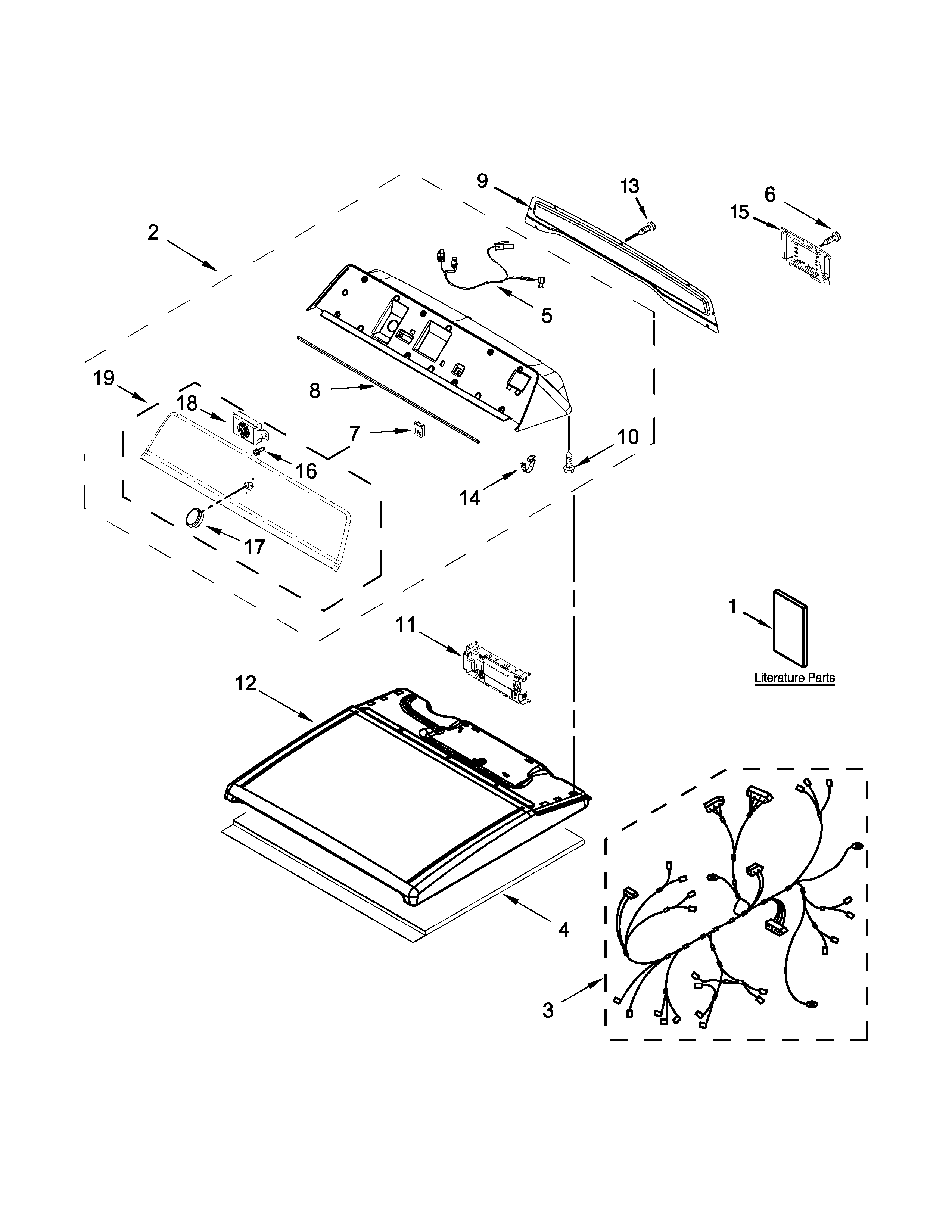 Top and console parts