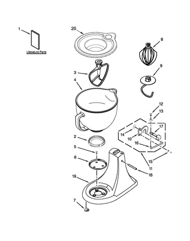 Base and pedestal unit parts