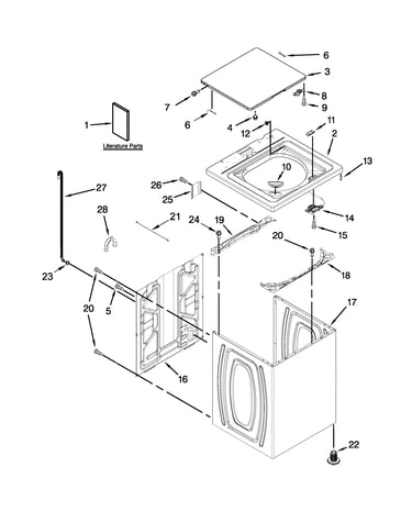 Top and cabinet parts