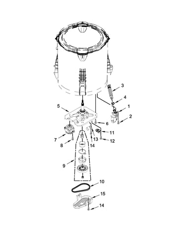 Gearcase, motor and pump parts