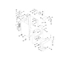 Whirlpool WED4810EW1 cabinet parts diagram