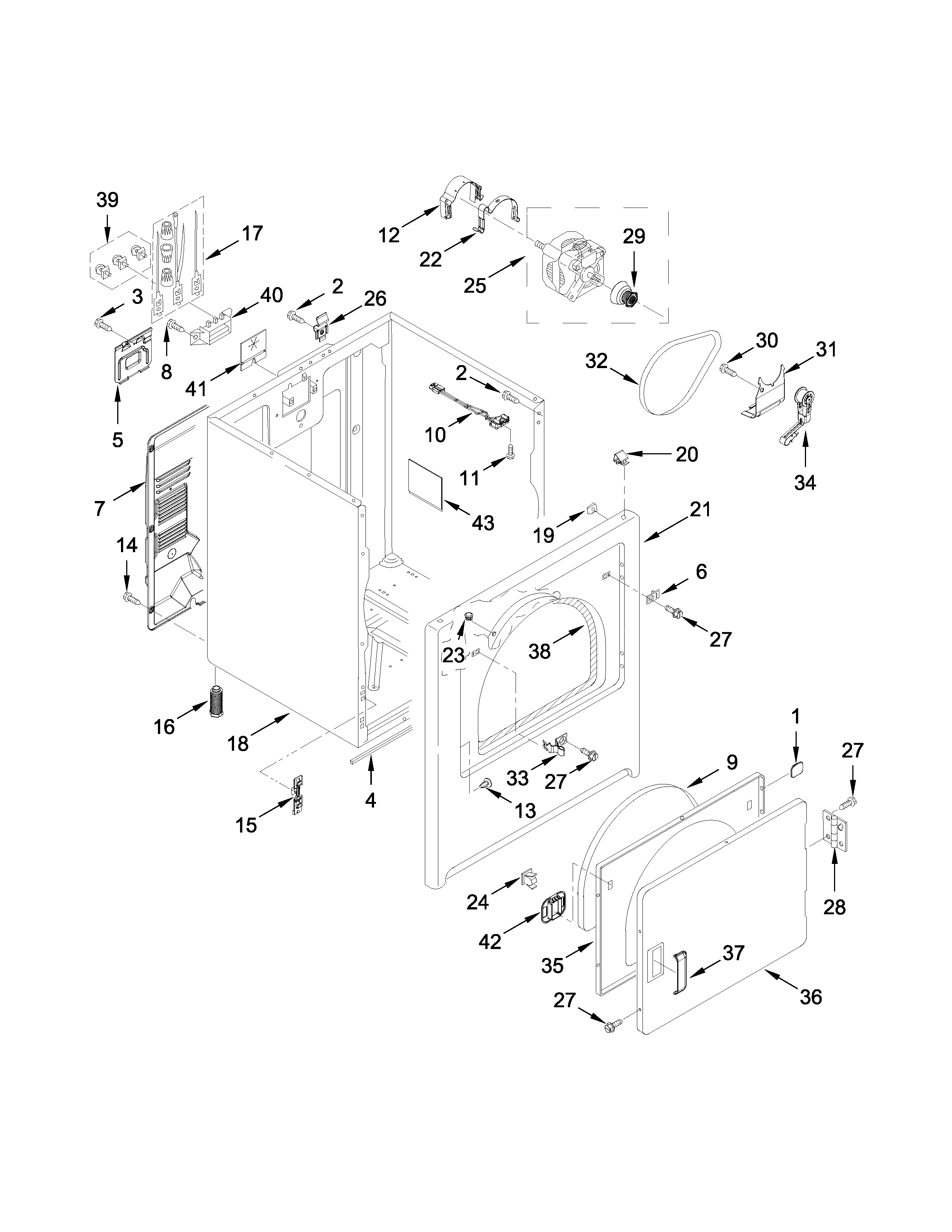 Cabinet parts