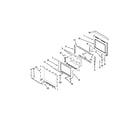 Jenn-Air JMW3430WS02 oven door parts diagram