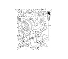 Maytag MED5100DC1 bulkhead parts diagram