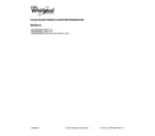Whirlpool WRX988SIBH02 cover sheet diagram