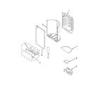Whirlpool WRX988SIBE02 dispenser front parts diagram