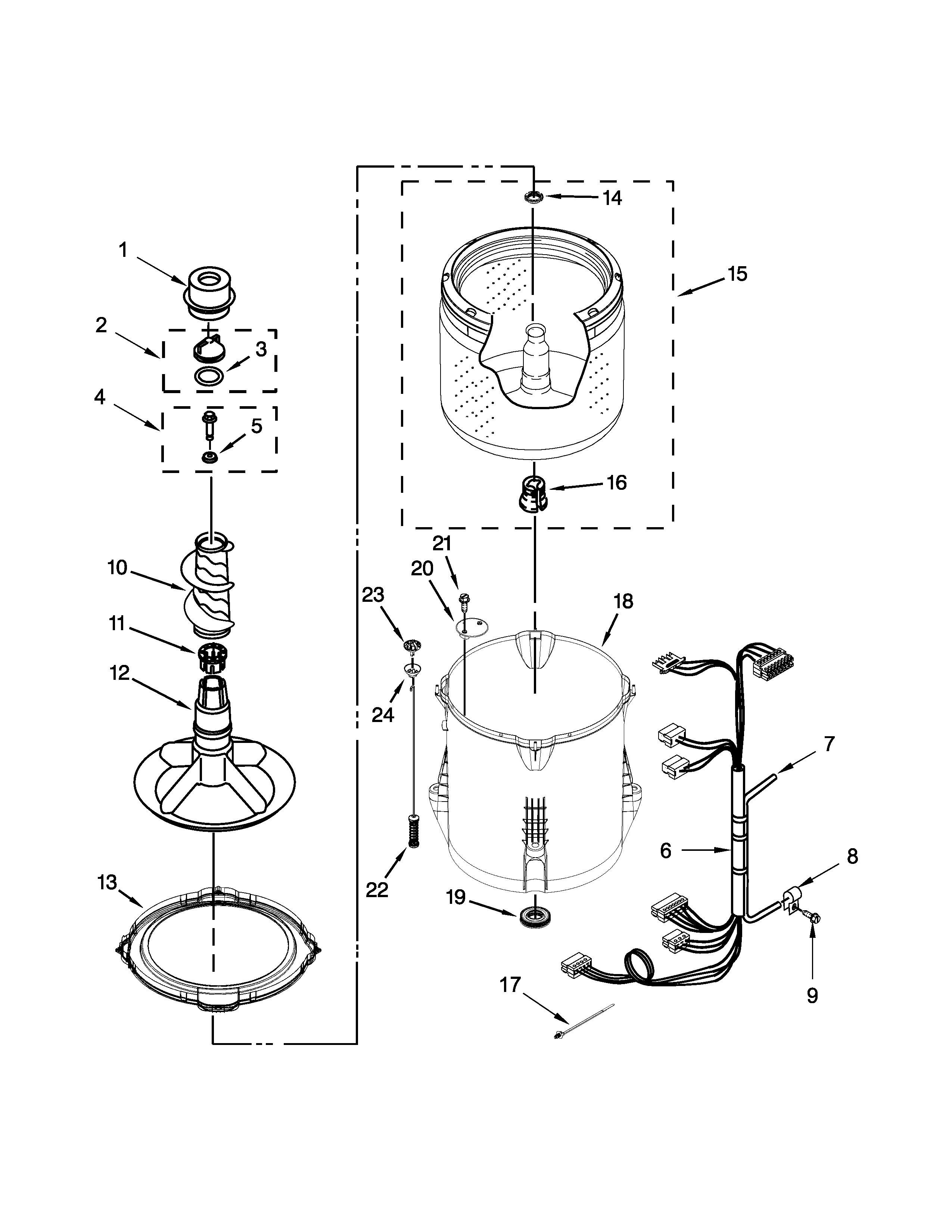 BASKET AND TUB PARTS