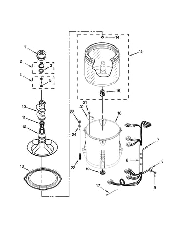 Basket and tub parts