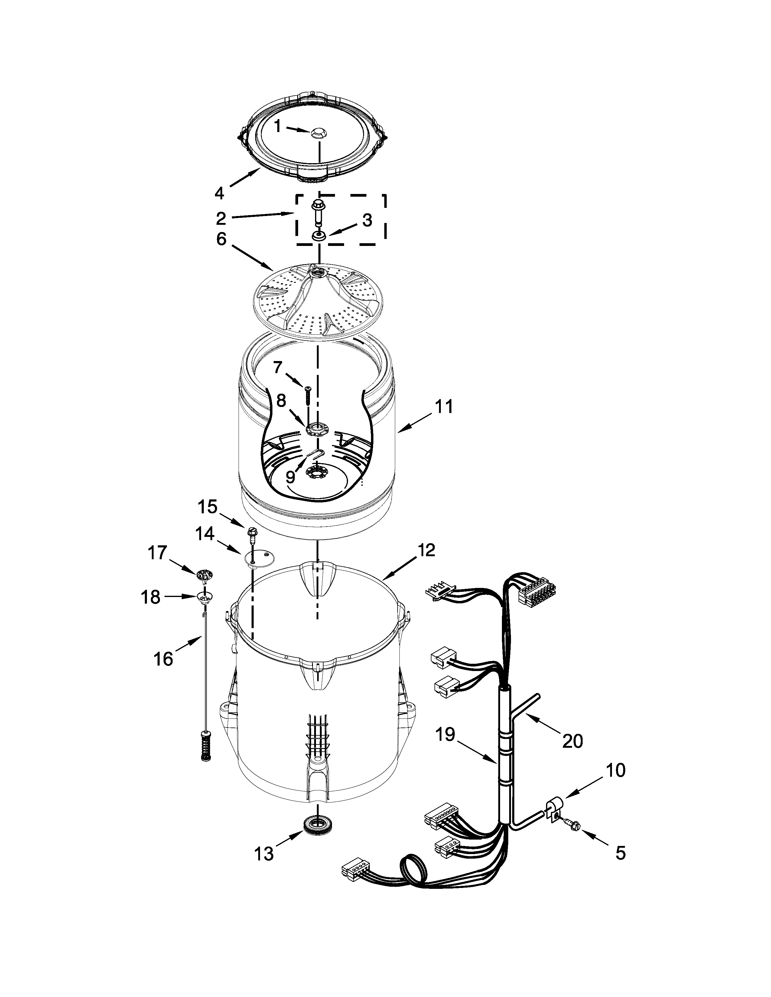 Basket and tub parts