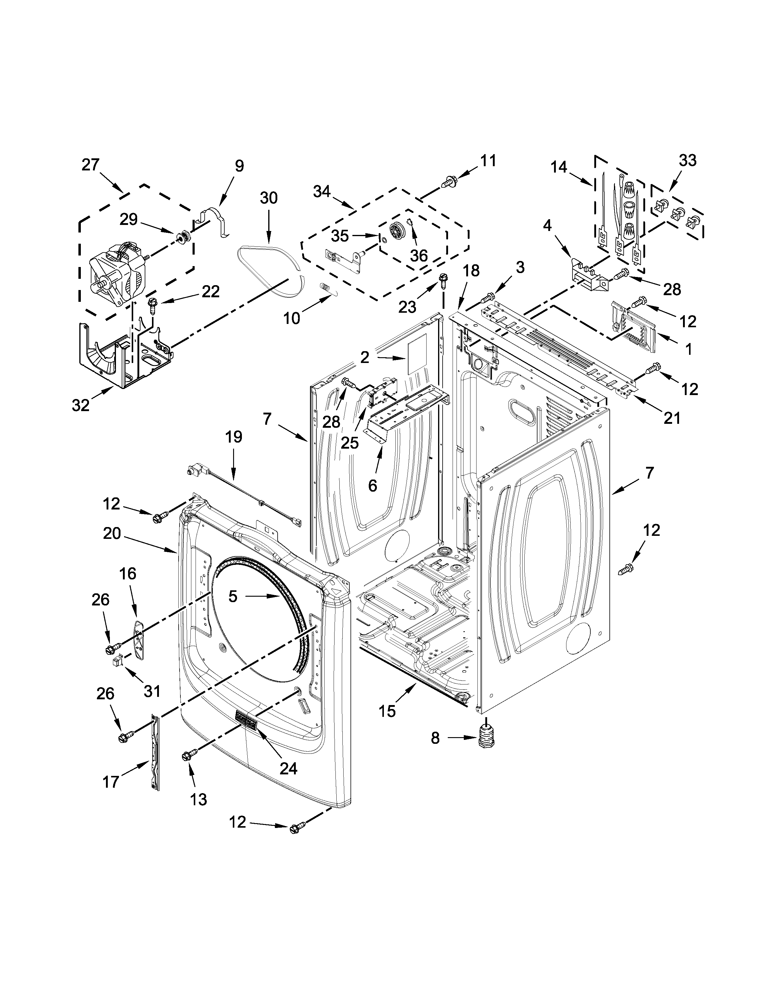 Cabinet parts