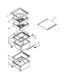Refrigerator shelf parts
