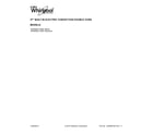 Whirlpool WOD93EC7AS04 cover sheet diagram