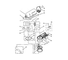 KitchenAid 5KSM155GBABK0 case, gearing and planetary unit parts diagram