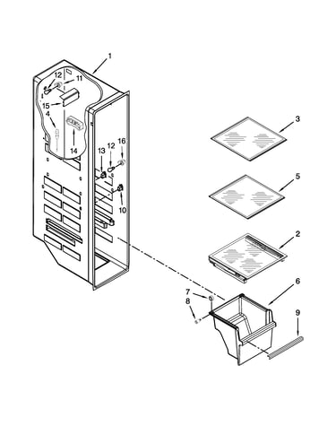 Freezer liner parts