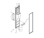 Whirlpool WRS571CIDW00 freezer door parts diagram