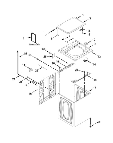 Top and cabinet parts