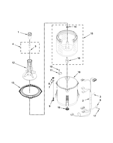 Basket and tub parts