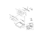 Maytag MEDB835DW2 top and console parts diagram