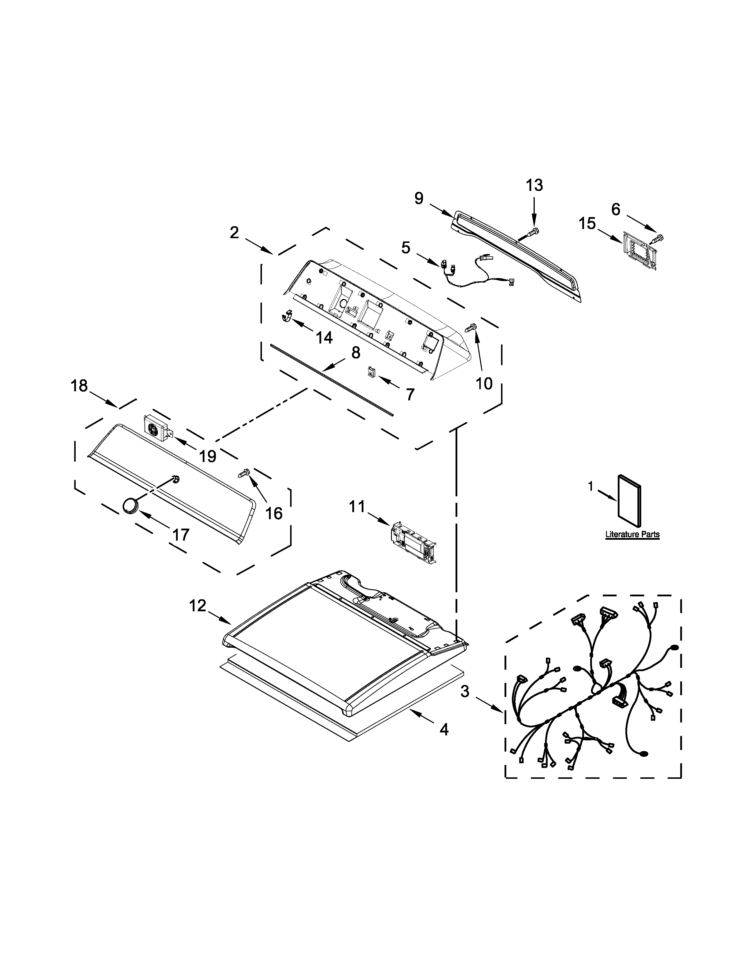 Top and console parts