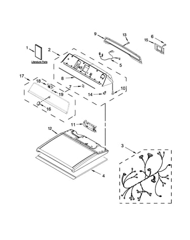 Top and console parts
