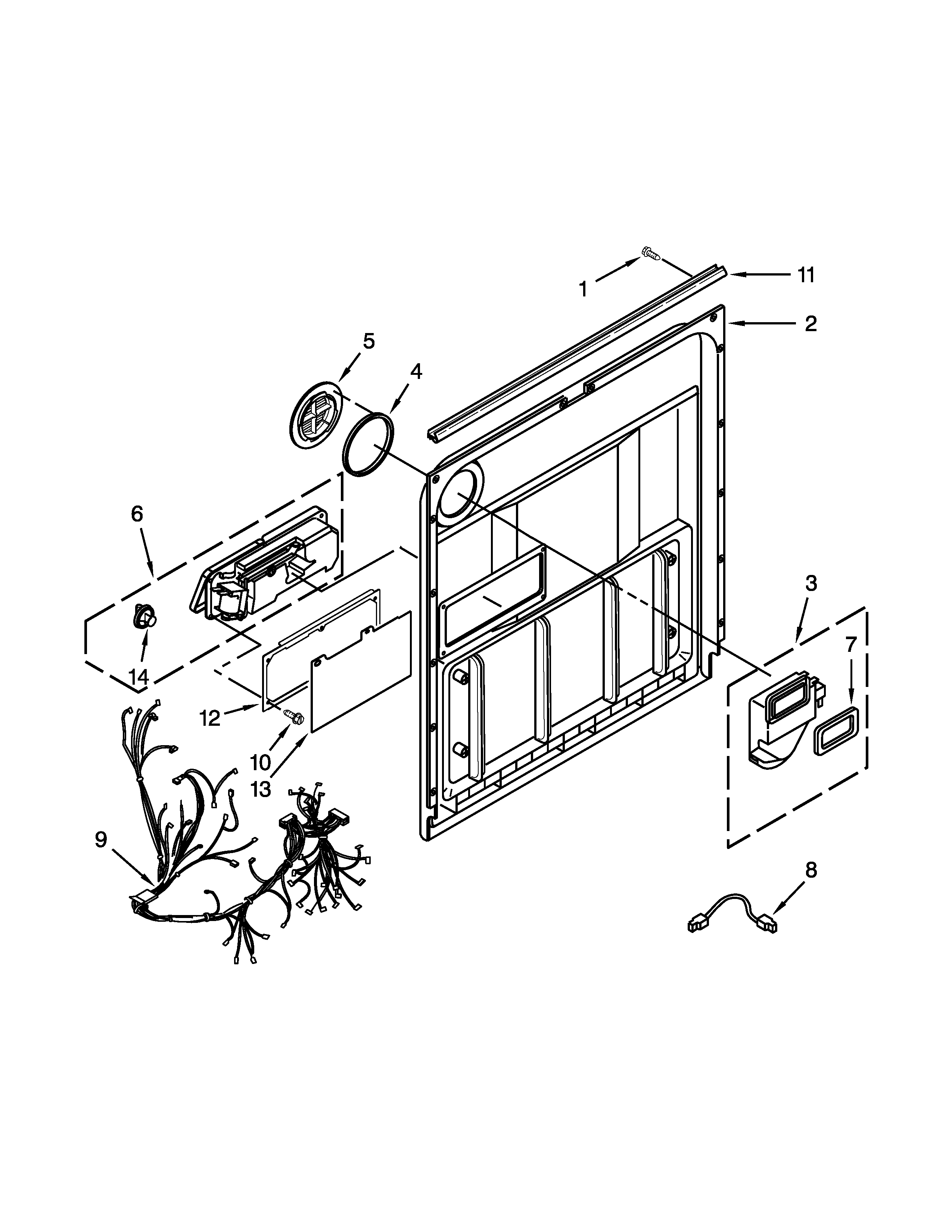 Inner door parts