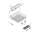 Whirlpool GU2475XTVQ0 upper rack and track parts diagram