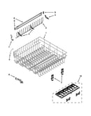 Upper rack and track parts