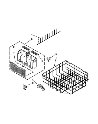 Lower rack parts