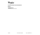 Whirlpool WRX988SIBE03 cover sheet diagram