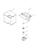 Motor and ice container parts