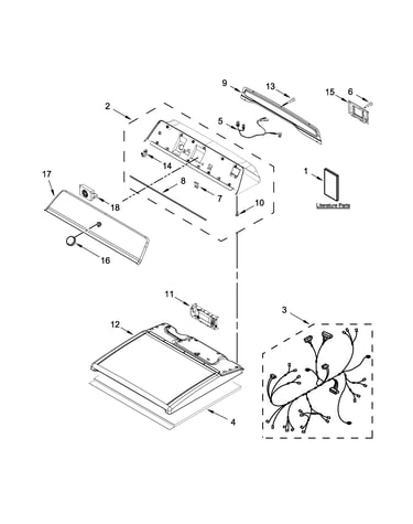 Top and console parts