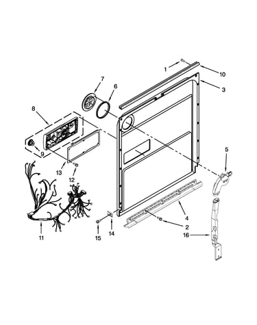 Inner door parts
