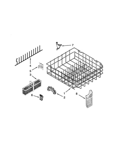 Lower rack parts