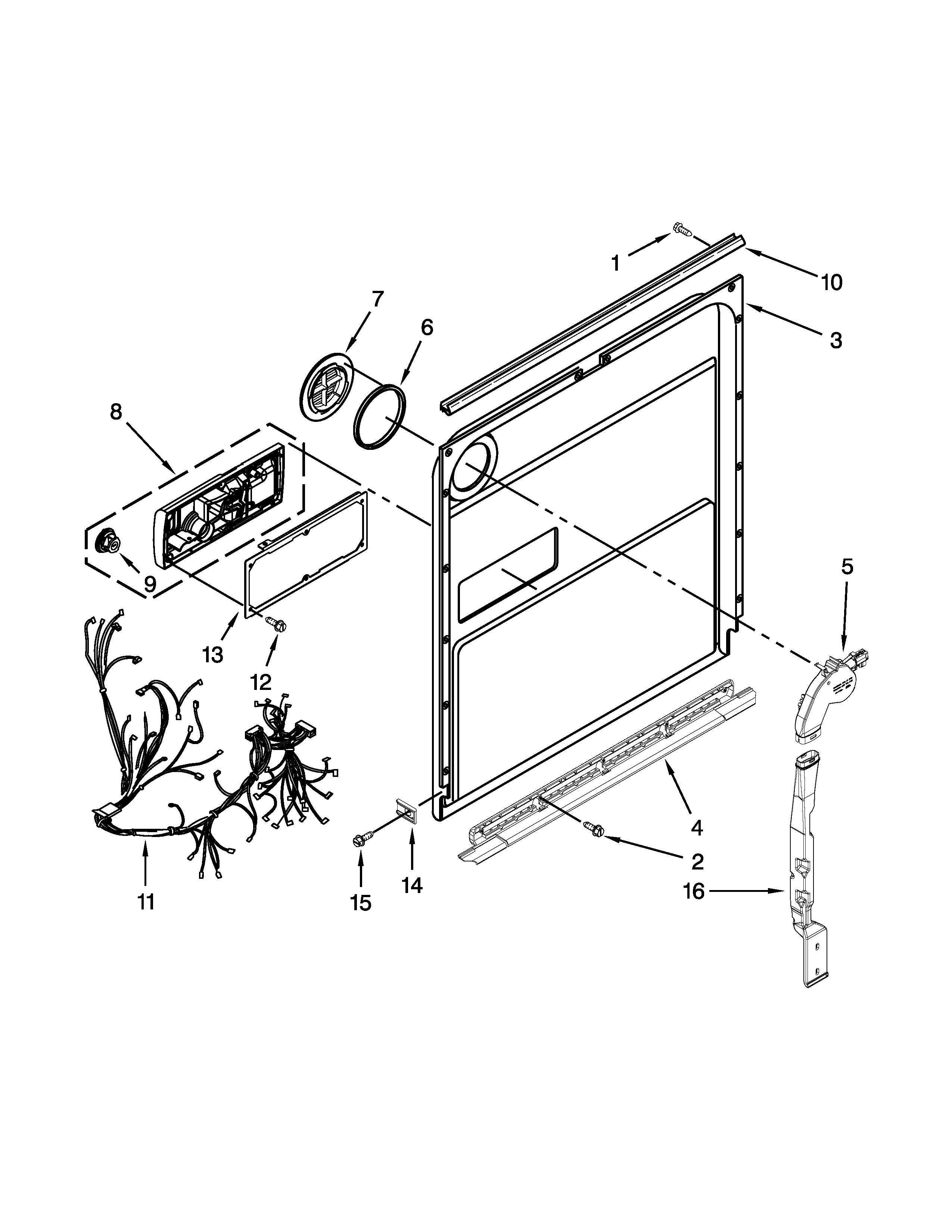 Inner door parts