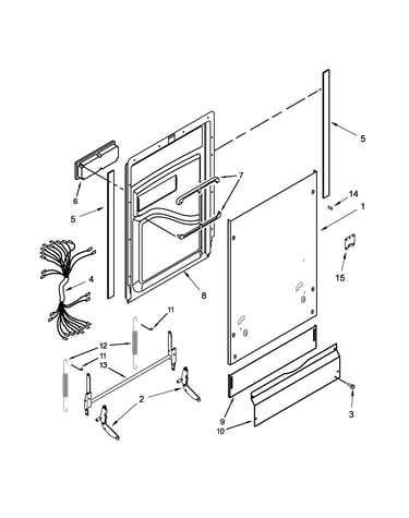 Door and toe panel parts