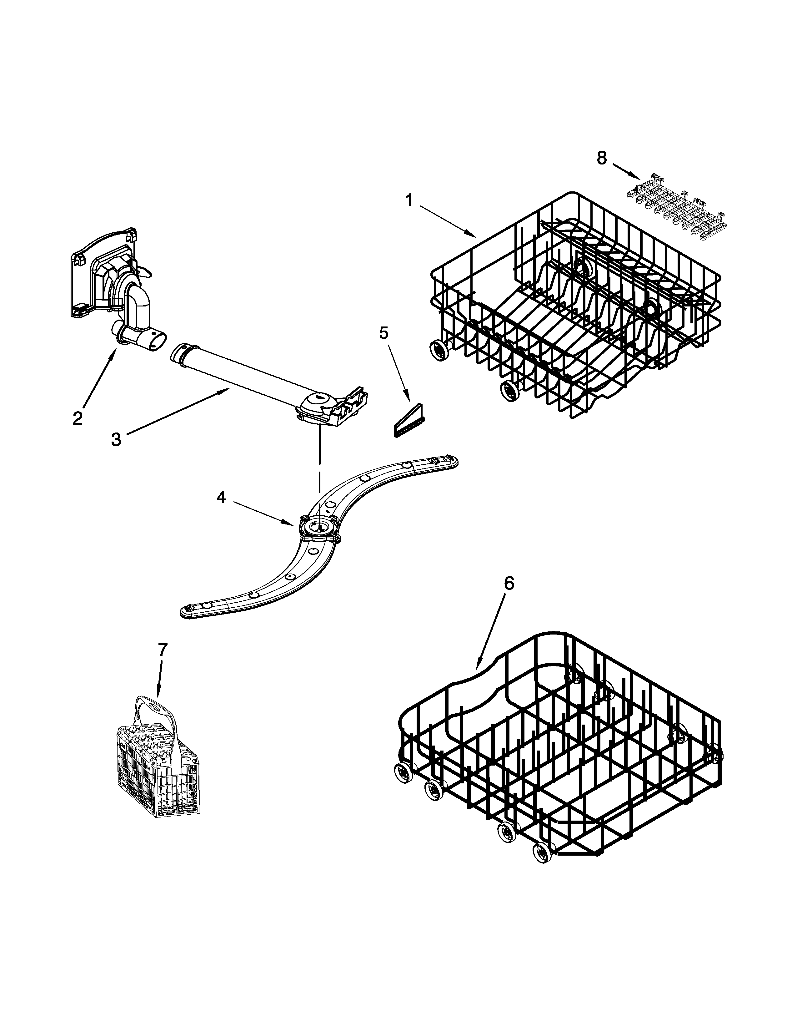 Dishrack parts