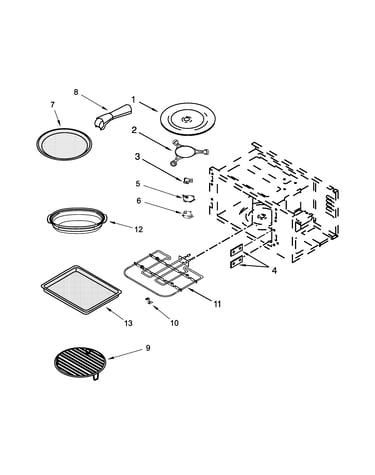 Internal microwave parts