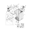Whirlpool WED8000DW2 cabinet parts diagram