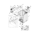 Whirlpool WED8000DW2 cabinet parts diagram