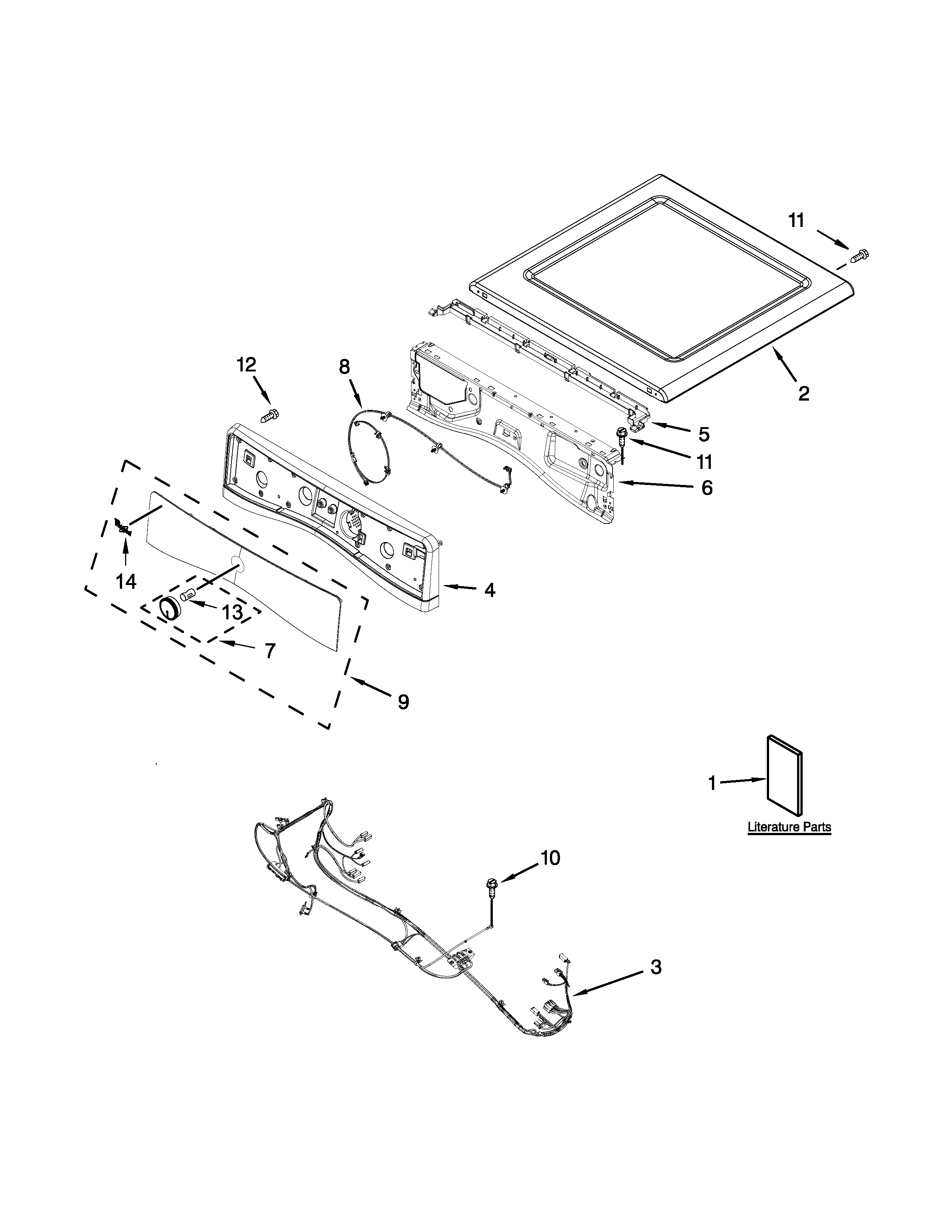 Top and console parts