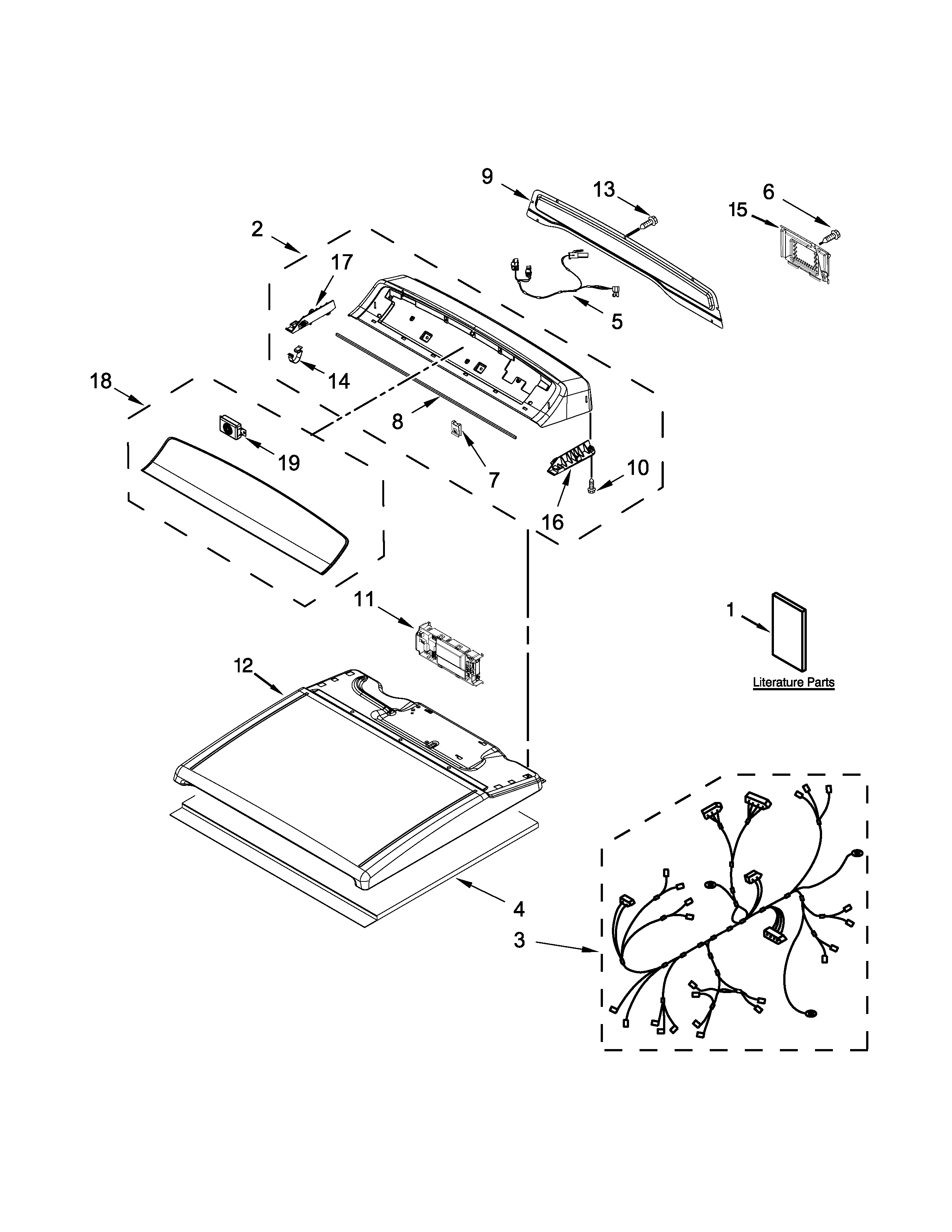 Top and console parts