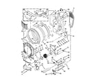 Whirlpool YWED87HEDW1 bulkhead parts diagram